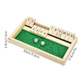 Miniatyrbillede 2 af 4: Shut The Box Spil, Træ Matematik Terningespil til Børn & Voksne, 12 Tal, 2 Terninger, 2+ Spillere, Sjovt til Spilaften & Rejser LGL Large