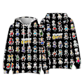 Miniatyrbillede 2 af 3: Stumble Guys Print Børne Hættetrøje Pullover Casual Langærmet Hættetrøje Top LGL B 6-7Years