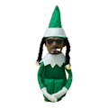 Pikkukuva 1 / 5: Snoop On A Stoop -tonttunukke Resin Plush -nukke Pehmeä Tuntuma Nukke Leikkikalu Koriste Joulujuhliin Loma Koti Puutarha Sisustus A Green
