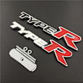 Pikkukuva 2 / 5: 3D-metalli R-tyypin logon kirjain auton etusäleikköön Honda Civic Crv Hrv Accord Fit Fk8 Typer Type R -merkki tarra lisävarusteet White Red