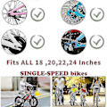 Miniatyrbillede 4 af 4: Børne Støttehjul til Cykel 18 20 22 24 Tommer Justerbar Støtte Børnecykel Hjul LZI-Good (LGL)