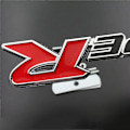 Pikkukuva 3 / 5: 3D-metalli R-tyypin logon kirjain auton etusäleikköön Honda Civic Crv Hrv Accord Fit Fk8 Typer Type R -merkki tarra lisävarusteet White Red