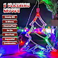 Miniatyrbillede 2 af 5: Julelys gardin, gardinlys guirlande, 3,5m julelys guirlande indendørs udendørs 8 tilstande stjernelys guirlande Usb led lys gardin til vindue