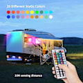 Miniatyrbilde 2 av 5: DC12V RGB LED-kontroller + 44-tasters fjernkontroll RGB-kontrollboks IR-lysstripekontroller for 2835 5050 RGB-lysstripe [LGL] As Shown
