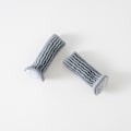Miniatyrbilde 2 av 3: 24 stk strikkede stolbeinbeskyttere møbelbordbein grå (LGL)