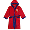Miniatyrbillede 1 af 2: Herre Morgenkåbe Badekåbe Hætte Fleece OFFICIEL Fodboldgave LGL Red Small