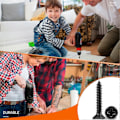 Miniatyrbillede 4 af 5: 100 STK Rustfri Stål Skruer 18-8 A2 Kryds Forsænket Hoved PH 4 x 16 mm Sorte Selvskærende Skruer, Rustfri Sort Oxid DIY Træskrue M4 (LGL)