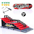 Miniatyrbild 2 av 5: Finger Skateboards Skatepark Rampdelar Deck Sportspel För Barn LGL F