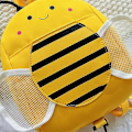 Miniatyrbild 4 av 4: Pojkar Flickor Bi-formad Ryggsäck Tecknad Barnryggsäck med Säker Anti-förlorad Koppellina Dragkedja Design Förskolematerial LGL Yellow