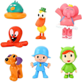 Miniatyrbild 1 av 5: 7 st Pocoyo Actionfigurer, Pocoyo Zinkia Mini Figurer Leksak Set, Perfekt för Julstrumpa, Påskägg, Samlarobjekt, Festpresenter [LGL]