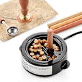 Miniatyrbillede 3 af 5: Smelteovn til seglvoks, voksforsegling varm voks, voks smelteovn P20250110583 LGL