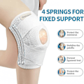 Miniatyrbilde 2 av 4: Galvaran Knebeskytter med sidestabilisatorer for meniskrifter, knesmerter, ACL, MCL, artrittskader, restitusjon, pustende justerbar knestøtte LGL M