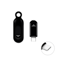 Miniatyrbild 1 av 5: Trådlös Smarttelefon Infraröd Sändare Universell Mini Fjärrkontroll med Typ-C Anslutning Rep LGL Black