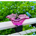 Miniatyrbild 2 av 5: Grishay Petal Bird Joy Fågelbadskål & Matare, Utomhus Däckmonterad Badskål LGL Purple