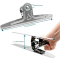 Miniatyrbillede 2 af 5: Ekstra Store Bulldog Clips, 2 Pak 30cm Rustfrit Stål Jumbo Kæmpe Binder Clips Papirklemmer Holder til Tegnebræt, Kunst, Lærere, Hjem O LGL