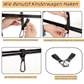 Miniatyrbild 5 av 5: 6 Stycken Barnvagnsfästen, Barnvagnskrok, Barnvagnskrok För Blöjpresent LGL