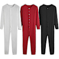 Miniatyrbilde 1 av 4: Herre Hel Dress Lang Johns Nattpysjamas g20242138540 f74 LGL Red S