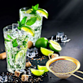 Miniatyrbillede 2 af 4: Cocktail Si - Rustfrit stål - Konisk te-si - Praktisk låseværktøj 8,5 cm (1 stk., Guld) (LGL)