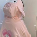 Miniatyrbillede 4 af 4: I Sød Sanrio Kuromi Cinnamoroll Hættetrøje Lynlås Løs Jakke Ins Pige Til Kæreste # LGL Cinnamoroll M