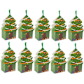 Miniatyrbilde 1 av 5: 10 stk. Julegodteri Oppbevaringsboks Godteristang Krukke Hengende Julekakekrukke Julekakeposer Julepynt (LGL)