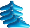5-pack PVC Uppblåsbara Halkfria Klädhängare - Blå (LGL)