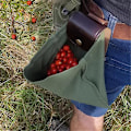 Miniatyrbilde 5 av 5: Stor kapasitet sopp plukking bag sopp fôring bag utendørs frukthage høst bag pustende mesh fôring bag