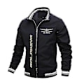Miniatyrbilde 3 av 3: Jakker for menn Vindjakker Menns 2021 Ny Honda Gold Wing Trykte Jakker Menns Dame Vindjakker Mote Utendørs Motorsykkel Bas LGL 4XL Navy Blue