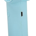 Miniatyrbillede 2 af 4: Håndholdt ventilator med kaninøre-stil, USB-opladning, 2 hastighedstilstande, 500mAh batteri, ergonomisk mini bærbar ventilator til hjem, rejse, kontor, blå (LGL)