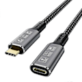 Pikkukuva 1 / 5: Thunderbolt 4 -jatkokaapeli, USB-C-kaapeli uros-urosliittimellä tukee 8K/5K@60Hz-videota / 40 Gbps:n tiedonsiirtoa / 100 W:n latausta (0,8 m) LGL