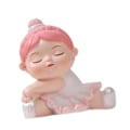 Miniatyrbillede 1 af 4: Angel Baby Figur Harpiks Ballet Pige Ansigtsstilling til Bogreol Bord Soveværelse Støtte Ansiget (LGL)