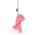 Pikkukuva 2 / 4: Jellycat Bashful Pink Bunny Laukkuamuletti, 9 cm, Pehmopupu ja Avaimenperä, Loistava Lahjaidea (Vaaleanpunainen Pupu) (LGL)