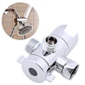 Miniatyrbilde 3 av 5: Way Shower Arm Diverter, 1/2\" Vinkelventil Monteringsbrakett for Håndholdt Dusj Baderom Universelle Dusjkomponenter Krom (LGL)