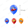 Pikkukuva 3 / 4: Hot Wheels syntymäpäiväjuhlan koristeet Banner Balloon Cake Topper Set