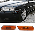 Miniatyrbillede 4 af 5: WJTG 2 stk. Sidemarkeringslysdæksel Foran Modificerede Dele Abs Blinklysindikatorhus 9188263 9188264 Kompatibel Volvo S80 99-06J LGL