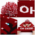 Miniatyrbillede 4 af 5: LED Lysende Strikket Grim Jule Sweater Julehat (LGL)