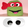 Miniatyrbild 2 av 5: Jumbo självhäftande Googly Wiggly ögon 7,5/10/15,4 cm för leksaker dockor DIY 10cm