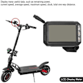 Miniatyrbillede 5 af 5: Elektrisk Scooter LCD Display Meter 36V-60V Panel Display Dashboard til Kwheel S12 G Booster E-Scoot LGL Black