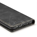 Miniatyrbillede 5 af 5: Til Samsung Galaxy A12 Cover, Blødt TPU Stødsikkert Flip Cover - Sort (LGL)