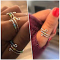 Miniatyrbild 2 av 5: Till Min Dotter Fidget Ring, Driv Bort Din Ångest Regnbågsfärgade Pärlor Fidget Ring, Ångestringar för Kvinnor Spinner (LGL)