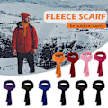 Miniatyrbilde 4 av 5: Lang fleece-skjerf for menn og kvinner til vintersport, lett solid nakkevarmer hodedeksel