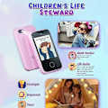 Miniatyrbild 2 av 5: Smarttelefonleksaker för barn, presenter till flickor och pojkar 3-8 år, Lärleksak för småbarn jy LGL B-Pink Castle Unicorn