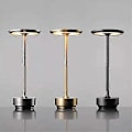 Miniatyrbillede 1 af 4: Trådløs bordlampe Dæmpbar metal USB genopladelig bordlampe LGL silver