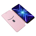 Pikkukuva 2 / 4: HTC U24 Pro 5G Kotelo Jalustalla Korttipaikalla Nahkainen Puhelinkuori Hiilikuitukuvio LGL Multicolor Style A