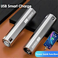 Miniatyrbillede 2 af 5: Super Lys LED Lommelygte Bærbar USB Genopladelig Nødlys Vandtæt Mini Ride Camping Bærbar Lommelygte LGL battery(Without) 2