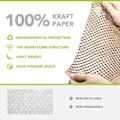 Miniatyrbillede 3 af 4: 100 stk. Kraftpapir til Honeycomb Stødabsorberende Indpakning til Gaveindpakning, Flytning LGL 30 x 30cm