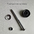 Miniatyrbild 4 av 5: 12-pack Trampolin Distanser med Skruvar - Ersättning Trampolintillbehör (LGL)