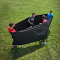Miniatyrbild 4 av 5: Elastiskt Träningsband Förtroendeskapande Spel Teambuilding Aktivitet Hög Elasticitet Stor LGL Black Circumference 200x75CM