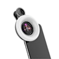 Miniatyrbild 1 av 4: Universell Mobiltelefon 15x Makroobjektiv Fyllnadsljus Selfie LED Ring Clip Blixt LGL Black