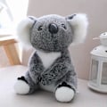Miniatyrbillede 2 af 5: Plysdukke Sød Blød Simulation Koalabjørn Plyslegetøj Udstoppede Koala til Børn LGL Grey M