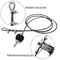 Pikkukuva 4 / 5: 2m-5m Kuntosalin vaijeri Teräksinen raskaan käytön varaosa kotikuntosalille Fitness-vaijeripyörän lisätarvikkeet Halkaisija 5mm LGL Adjustable-2.5M